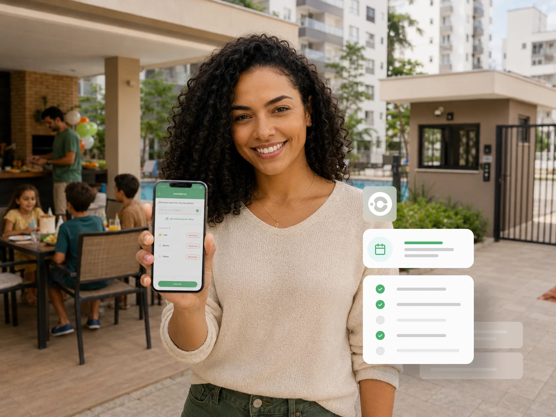 Portaria da Communy integrada ao app, às reservas e ao controle de acesso do condomínio
